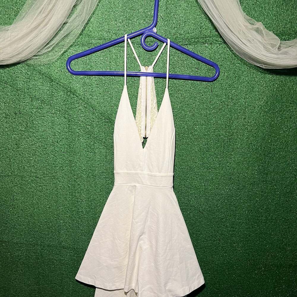 Windsor Zipped Back Lace V Neck Dress